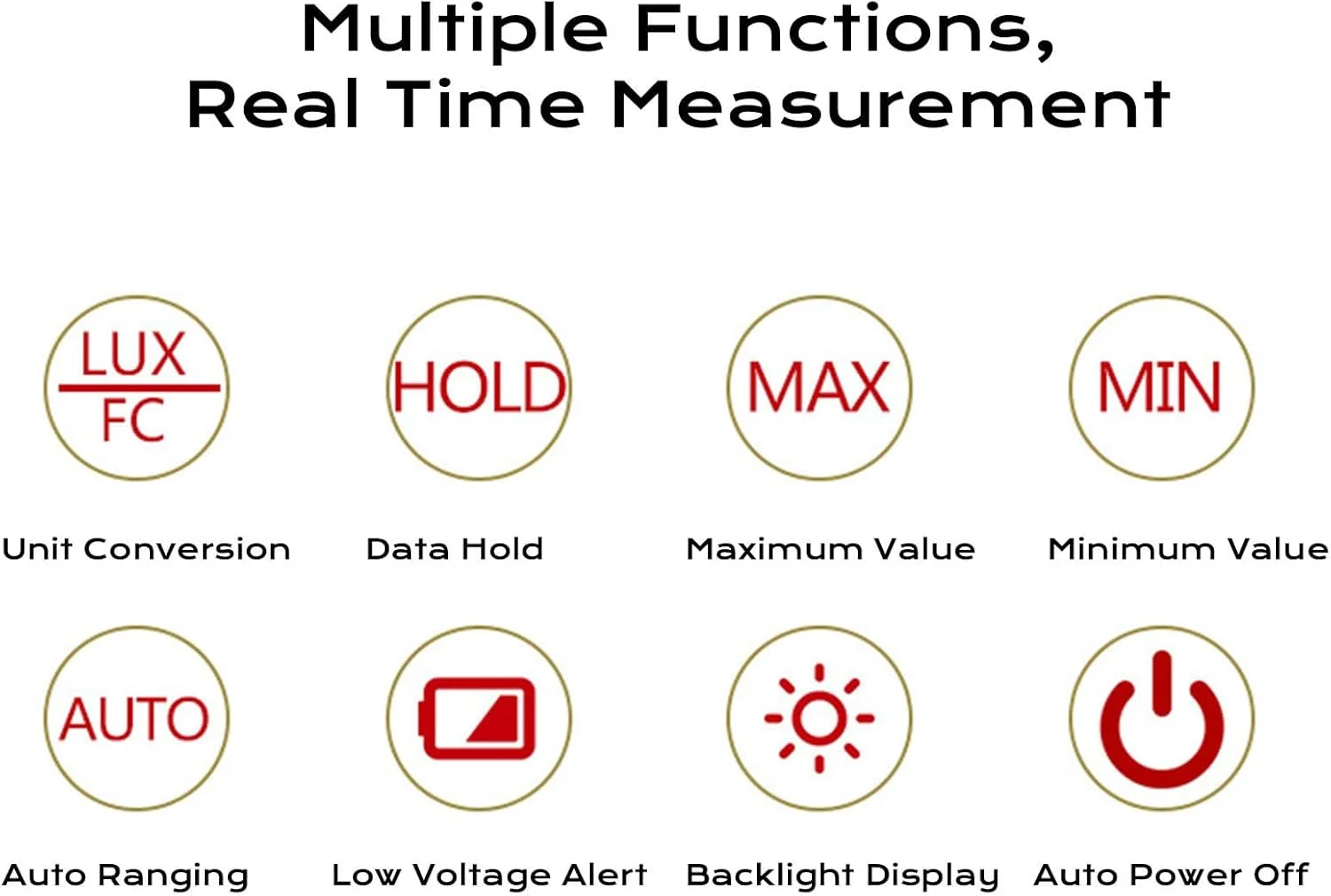نورسنج دیجیتال RIZGHWOY، فوتومتر با صفحه نمایش LCD، قابلیت نگهداری داده، خاموش شدن خودکار برای عکاسی، گیاهان، نور LED نورسنج دیجیتال RIZGHWOY، فوتومتر با صفحه نمایش LCD، قابلیت نگهداری داده، خاموش شدن خودکار برای عکاسی، گیاهان، نور LED