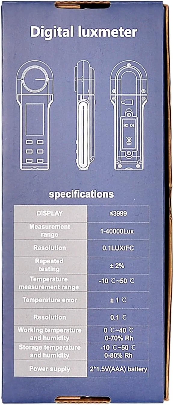 نورسنج دیجیتال H HOLDPEAK برای اندازه گیری روشنایی 400,000 لوکس 5000APP، دستگاه های اندازه گیری نور، پوزومتر دیجیتال قابل حمل، برای نور LED/گیاهان، چرخش 270 درجه، عملکرد APP نورسنج دیجیتال H HOLDPEAK برای اندازه گیری روشنایی 400,000 لوکس 5000APP، دستگاه های اندازه گیری نور، پوزومتر دیجیتال قابل حمل، برای نور LED/گیاهان، چرخش 270 درجه، عملکرد APP