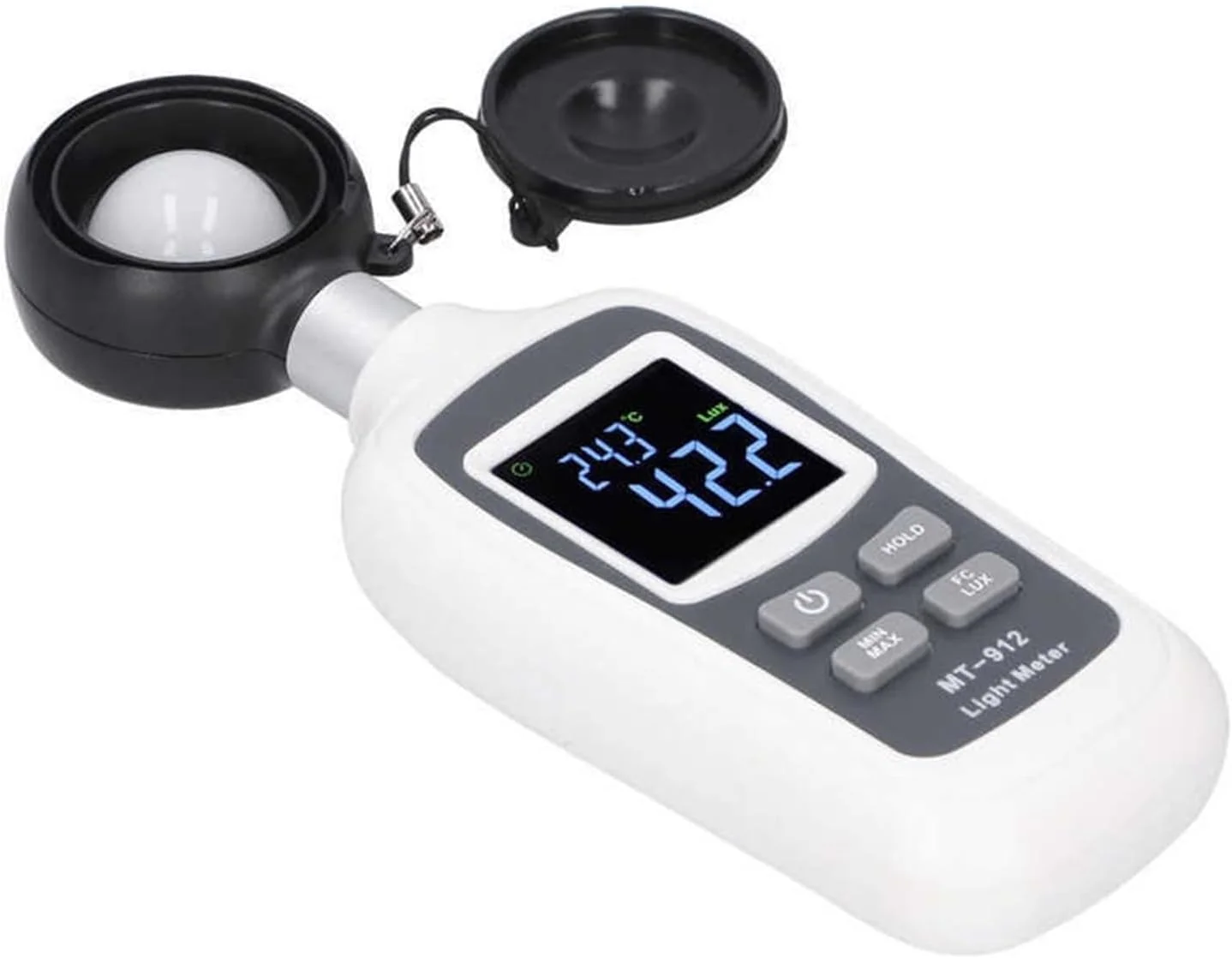 نورسنج دیجیتال دستی، نورسنج ال سی دی کوچک لوکس متر لومینومتر فتومتر 0-200K Lx طیف سنج دستی
