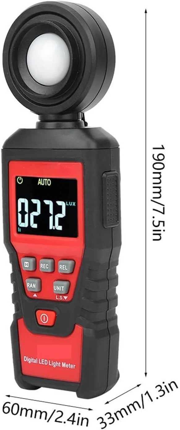 نورسنج دستی 0-200000Lx، روشنایی سنج دیجیتال HD قابل حمل با دقت بالا