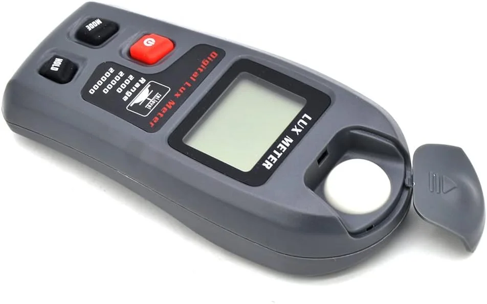 نورسنج JHQWIDD، لوکس متر، نورسنج خورشیدی، نورسنج دیجیتال کوچک دستی، رادیومتر خورشیدی فضای باز با دقت بالا