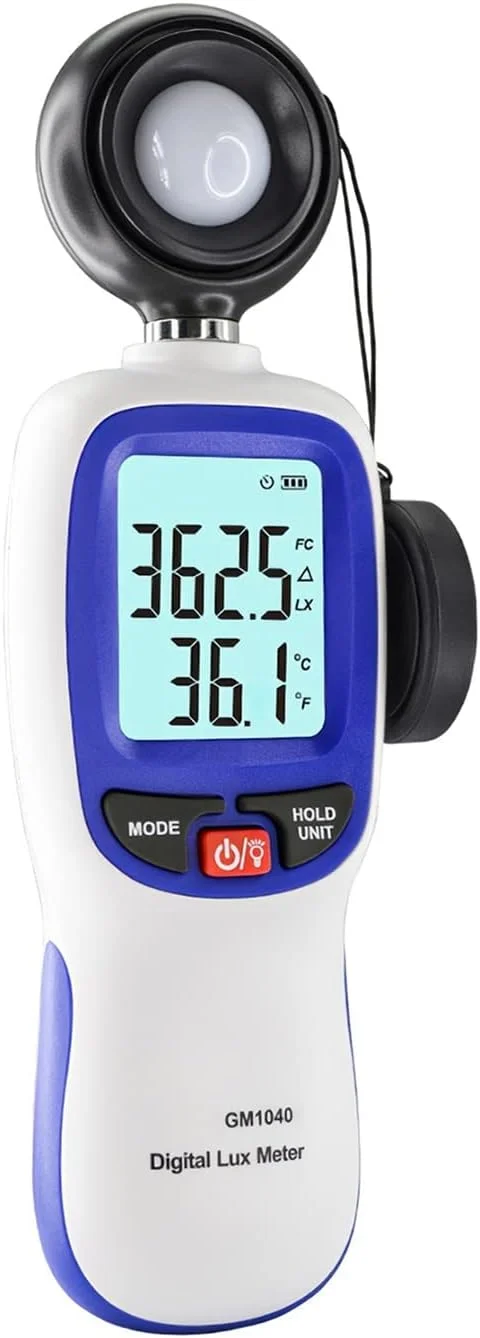 نورسنج دستی KHHFFUH، نورسنج دیجیتال با صفحه نمایش LCD، بلوتوث دستی 0-200000 لوکس، ابزار اندازه گیری دمای محیط برای نورسنجی نورسنج دستی KHHFFUH، نورسنج دیجیتال با صفحه نمایش LCD، بلوتوث دستی 0-200000 لوکس، ابزار اندازه گیری دمای محیط برای نورسنجی