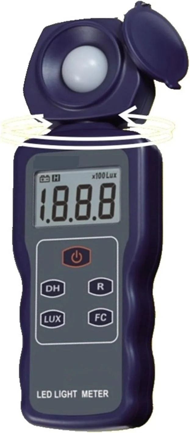 نورسنج، نورسنج LED حرفه ای 0.1Lux-200000Lux 0.01FC-20000FC LCD LED نورسنج دیجیتال با لنز فیلتر + پروب چرخشی نورسنج، نورسنج LED حرفه ای 0.1Lux-200000Lux 0.01FC-20000FC LCD LED نورسنج دیجیتال با لنز فیلتر + پروب چرخشی