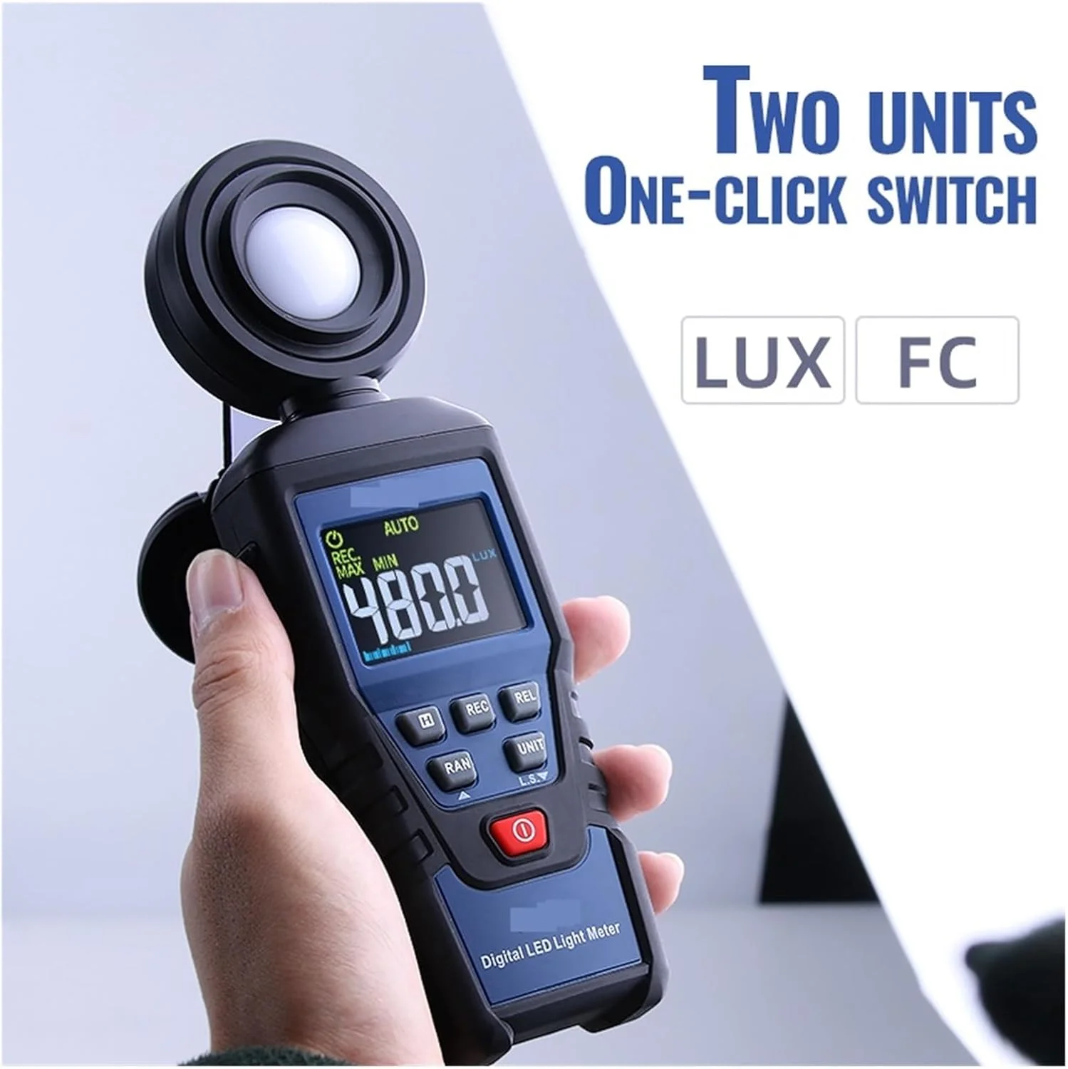 نورسنج، نورسنج دیجیتال، تست کننده حداکثر و حداقل روشنایی، لوکس متر، تست نورپردازی عکاسی، نورسنج جریان، تست لوکس FC