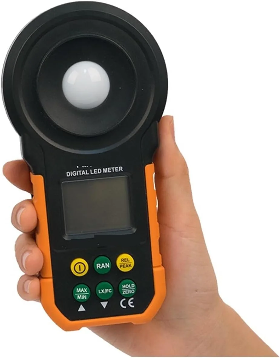 نورسنج، نورسنج LED رنگی برای تست روشنایی، 200000 LUX، لوکس متر دیجیتال دستی، تستر محیطی لوکسومتر نورسنج، نورسنج LED رنگی برای تست روشنایی، 200000 LUX، لوکس متر دیجیتال دستی، تستر محیطی لوکسومتر