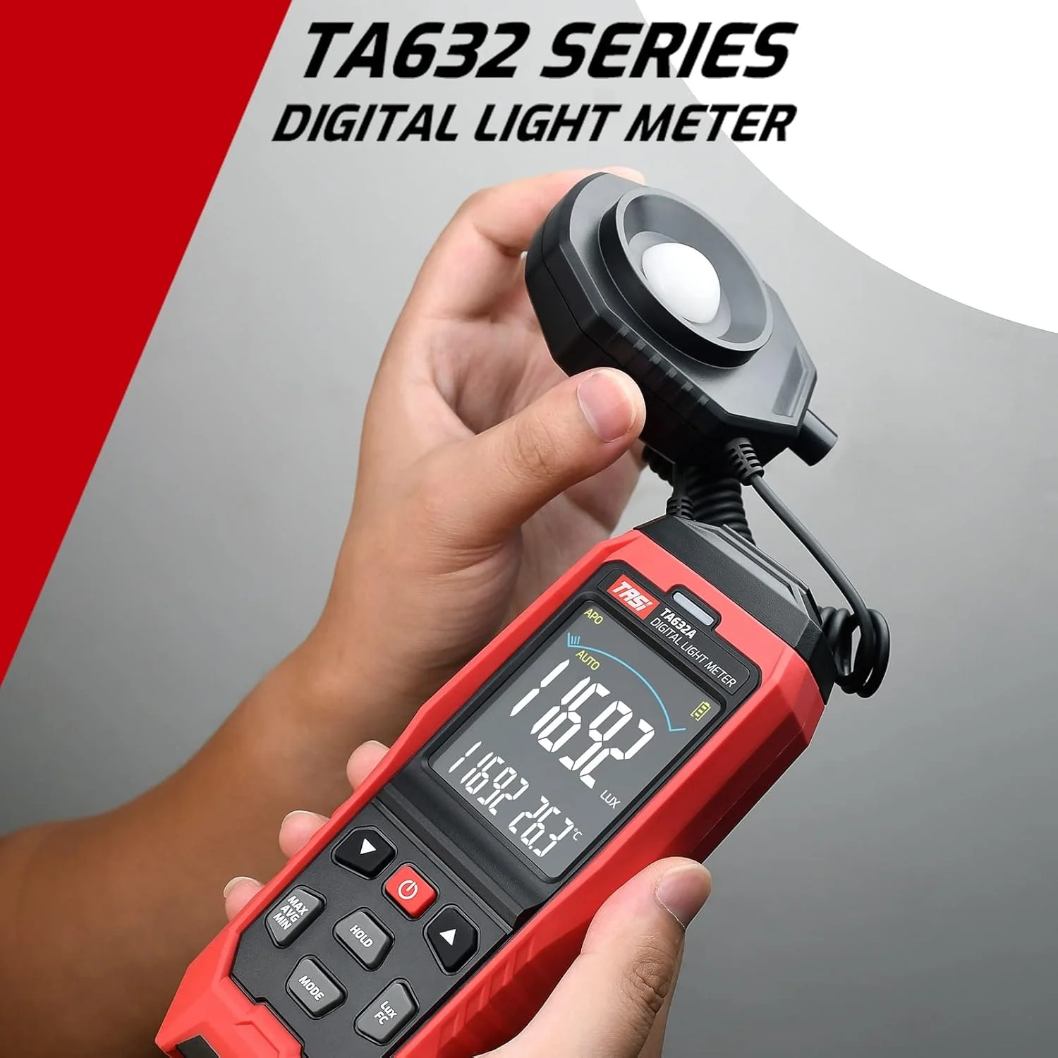 نورسنج GZDZHP، نورسنج دیجیتال، فوتومتر، محدوده 0-200000 لوکس، نورسنج دیجیتال دستی، ابزار اندازه گیری دمای محیط نورسنج GZDZHP، نورسنج دیجیتال، فوتومتر، محدوده 0-200000 لوکس، نورسنج دیجیتال دستی، ابزار اندازه گیری دمای محیط