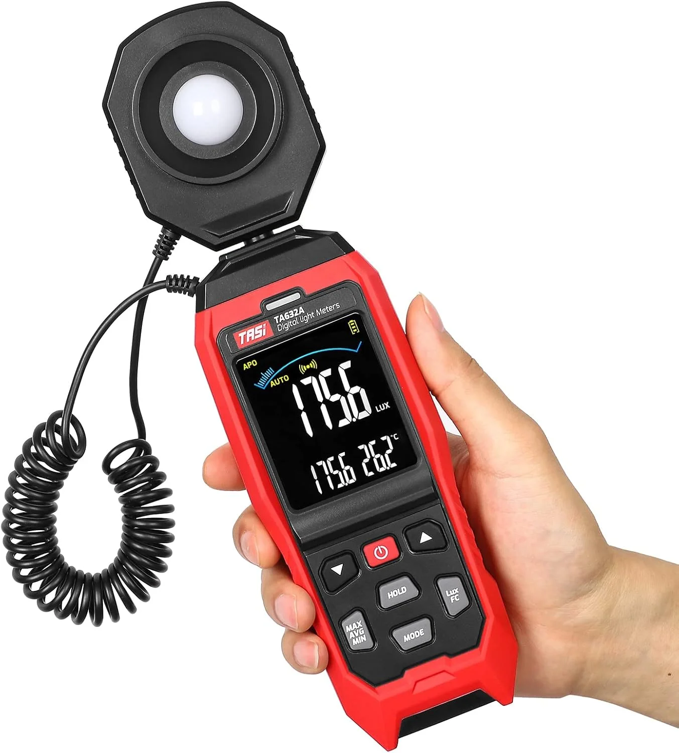 نورسنج GZDZHP، نورسنج دیجیتال، فوتومتر، محدوده 0-200000 لوکس، نورسنج دیجیتال دستی، ابزار اندازه گیری دمای محیط نورسنج GZDZHP، نورسنج دیجیتال، فوتومتر، محدوده 0-200000 لوکس، نورسنج دیجیتال دستی، ابزار اندازه گیری دمای محیط