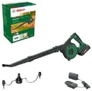 دمنده برگ شارژی بوش UniversalLeafBlower 18V-130 (برای پاکسازی سریع و آسان فضای باز؛ سیستم 18 ولت؛ 1 عدد باتری 2.5 آمپر ساعت و شارژر)