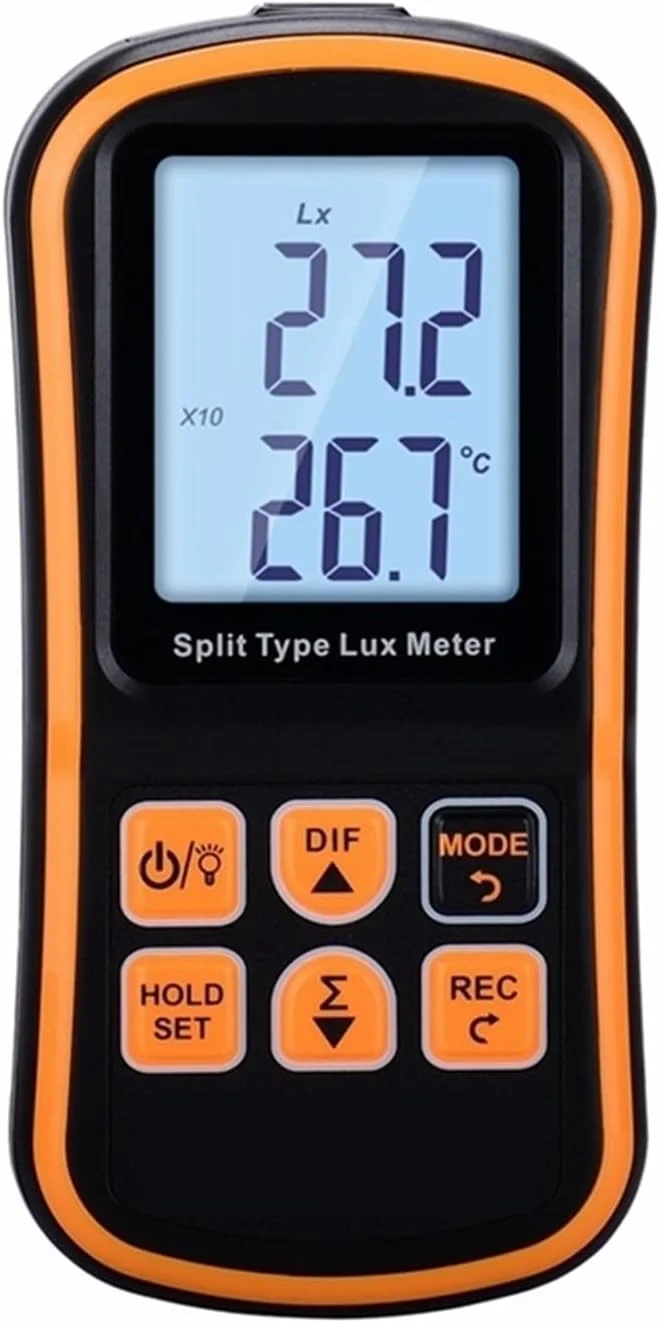 نورسنج، نورسنج دیجیتال قابل حمل مدل 5X Mini Split با نور پس زمینه صفحه نمایش برای کار در اتاق تاریک نورسنج، نورسنج دیجیتال قابل حمل مدل 5X Mini Split با نور پس زمینه صفحه نمایش برای کار در اتاق تاریک
