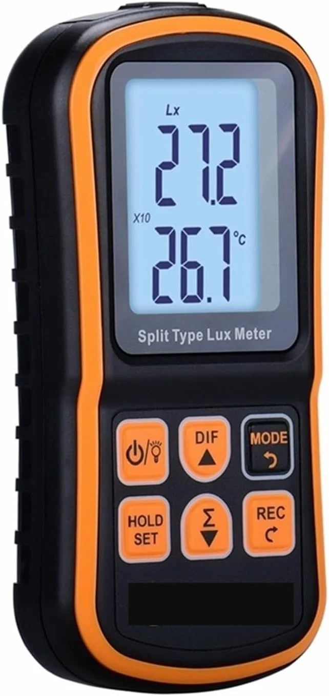 نورسنج، نورسنج دیجیتال قابل حمل مدل 5X Mini Split با نور پس زمینه صفحه نمایش برای کار در اتاق تاریک نورسنج، نورسنج دیجیتال قابل حمل مدل 5X Mini Split با نور پس زمینه صفحه نمایش برای کار در اتاق تاریک
