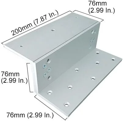قفل مگنتی برقی دروازه بیرونی Visionis FPC-5701-B با قدرت 1500 پوند به همراه براکت LZ برای درب های بازشو به داخل، مناسب برای سیستم کنترل دسترسی قفل مگنتی برقی دروازه بیرونی Visionis FPC-5701-B با قدرت 1500 پوند به همراه براکت LZ برای درب های بازشو به داخل، مناسب برای سیستم کنترل دسترسی