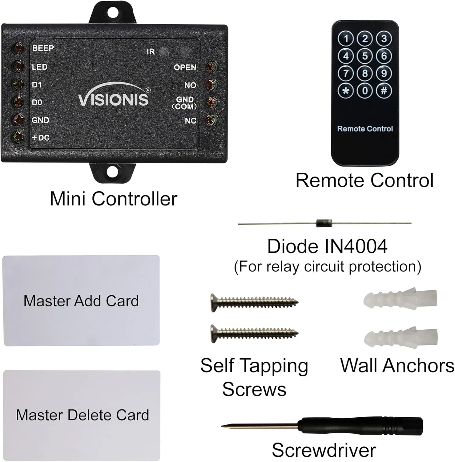 صفحه کلید کنترل دسترسی ویژنیز VIS-3000، ضد آب و هوا، بدنه فلزی ضد خرابکاری و ضد زنگ، صفحه کلید لمسی دیجیتال و کارتخوان مستقل بدون نیاز به نرم افزار، سازگار با کارت های EM 125 کیلوهرتز، دارای زنگ درب صفحه کلید کنترل دسترسی ویژنیز VIS-3000، ضد آب و هوا، بدنه فلزی ضد خرابکاری و ضد زنگ، صفحه کلید لمسی دیجیتال و کارتخوان مستقل بدون نیاز به نرم افزار، سازگار با کارت های EM 125 کیلوهرتز، دارای زنگ درب