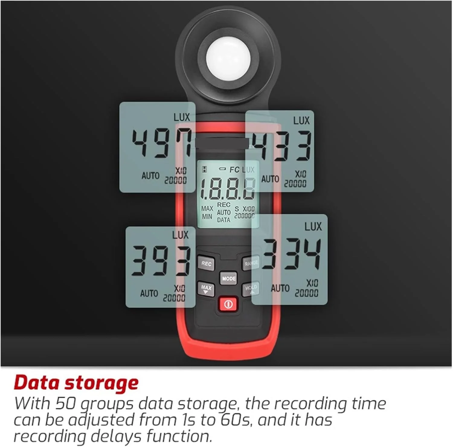 نورسنج، نورسنج لوکس/Fc فتومتر عکاسی لوکس متر دیجیتال روشنایی سنج یکپارچه تستر محیطی