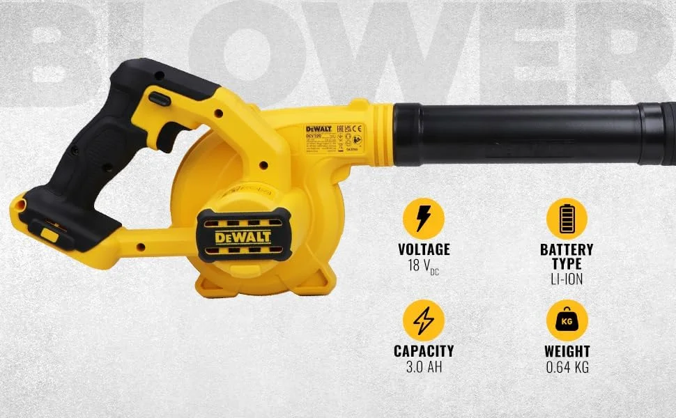 DEWALT DCV100-XJ - دمنده فشرده XR 18 ولت بدون شارژر/باتری DEWALT DCV100-XJ - دمنده فشرده XR 18 ولت بدون شارژر/باتری