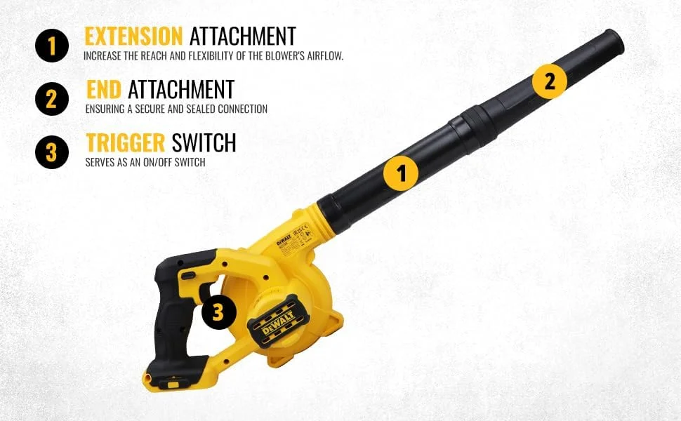 DEWALT DCV100-XJ - دمنده فشرده XR 18 ولت بدون شارژر/باتری DEWALT DCV100-XJ - دمنده فشرده XR 18 ولت بدون شارژر/باتری