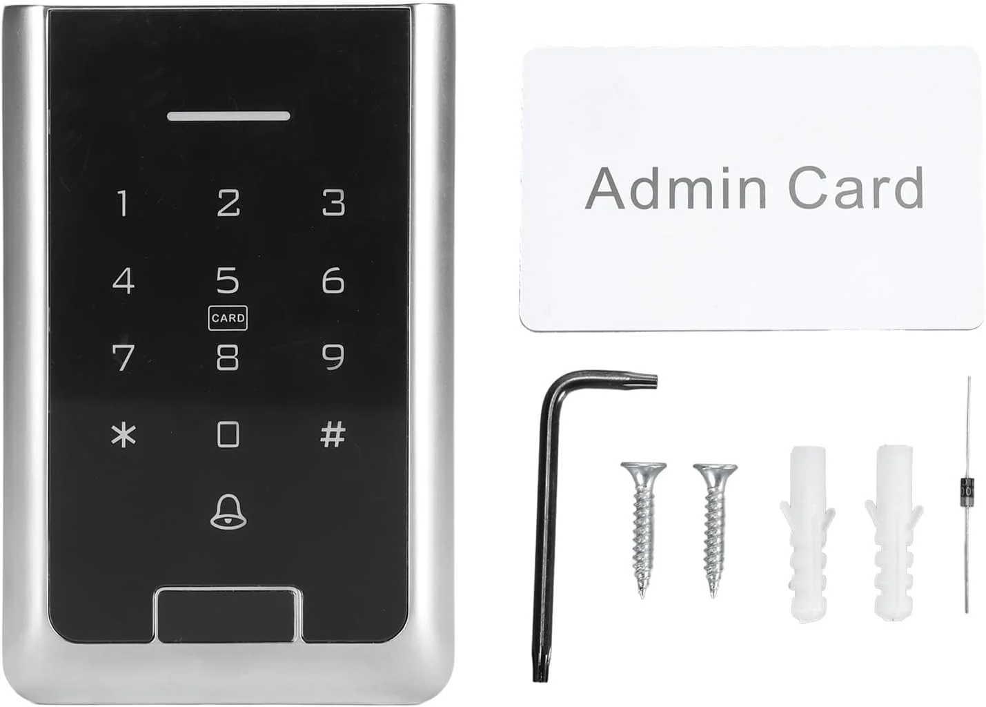 صفحه کلید کنترل دسترسی Vomeko، صفحه کلید درب، سیم کشی رایگان DC 10‑24V IP66 ضد آب صفحه کلید درب رمز عبور صفحه کلید ورودی بدون کلید دروازه صفحه کلید کنترل دسترسی Vomeko، صفحه کلید درب، سیم کشی رایگان DC 10‑24V IP66 ضد آب صفحه کلید درب رمز عبور صفحه کلید ورودی بدون کلید دروازه