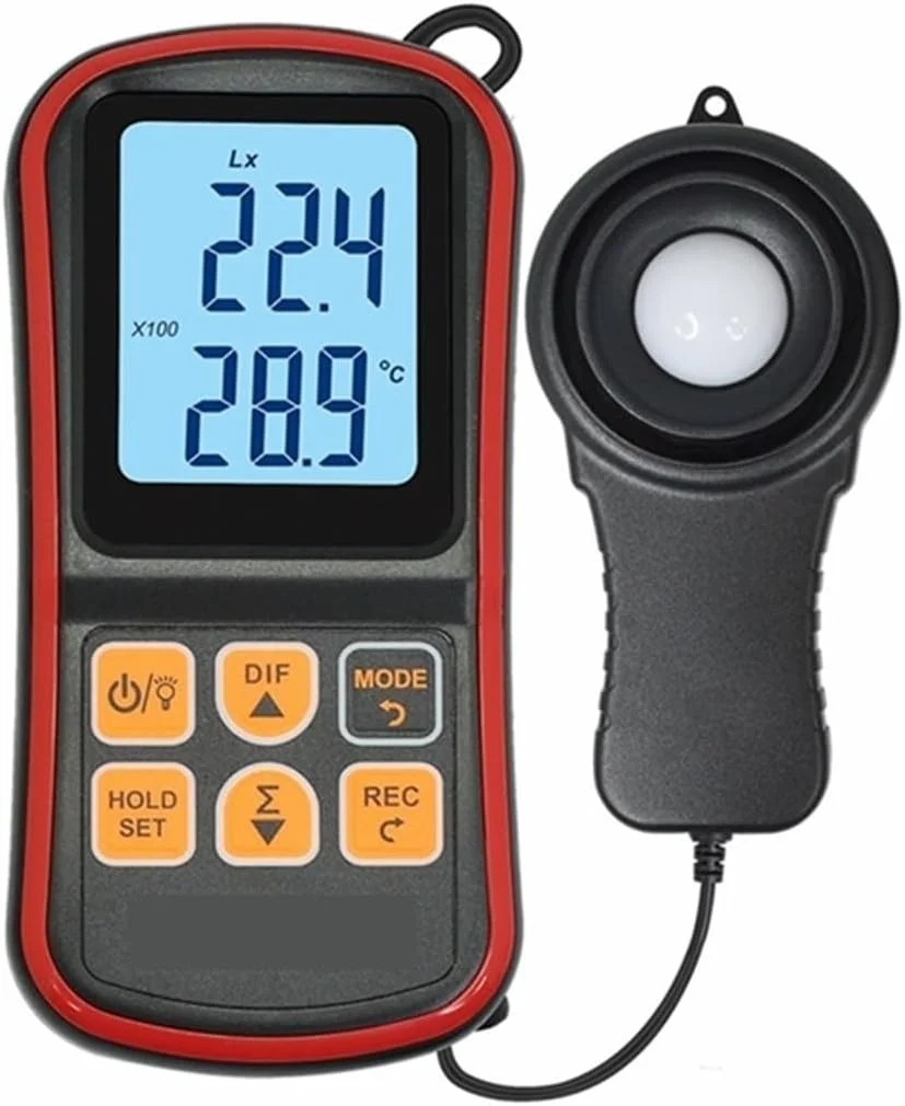 نورسنج دیجیتال ال سی دی 5 عددی، نورسنج دستی کوچک تقسیم شده با دو حالت ضبط نورسنج دیجیتال ال سی دی 5 عددی، نورسنج دستی کوچک تقسیم شده با دو حالت ضبط