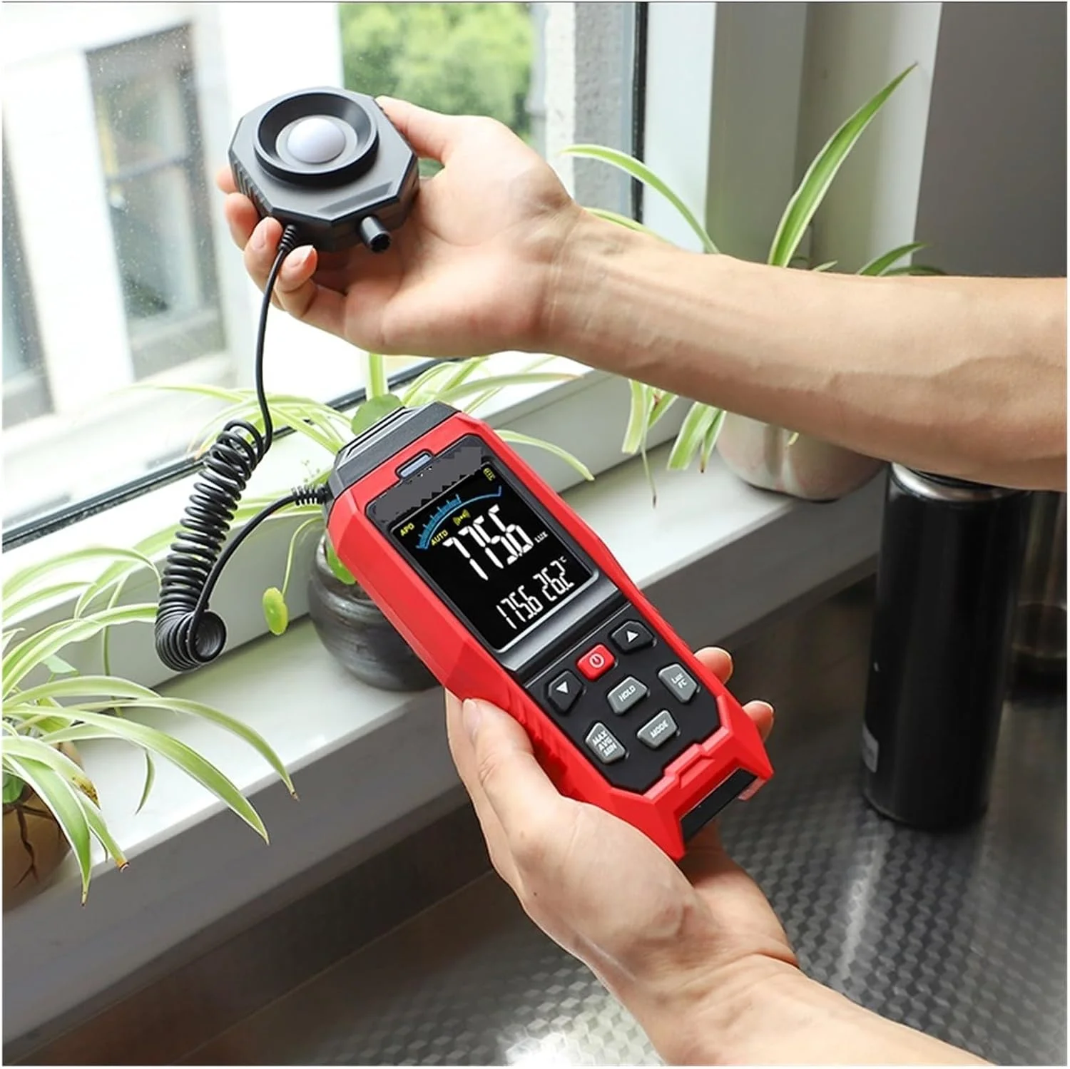 نورسنج، نورسنج دیجیتال قابل حمل، لوکس/Fc فوتومتر محیطی، نورسنج LED جداشدنی