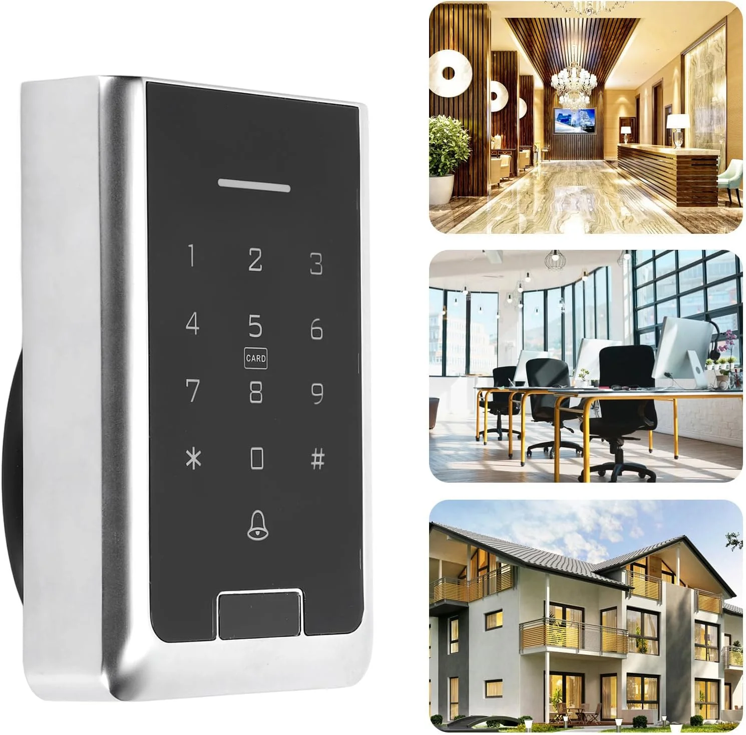 صفحه کلید کنترل دسترسی Vomeko، صفحه کلید درب، سیم کشی رایگان DC 10‑24V IP66 ضد آب صفحه کلید درب رمز عبور صفحه کلید ورودی بدون کلید دروازه صفحه کلید کنترل دسترسی Vomeko، صفحه کلید درب، سیم کشی رایگان DC 10‑24V IP66 ضد آب صفحه کلید درب رمز عبور صفحه کلید ورودی بدون کلید دروازه