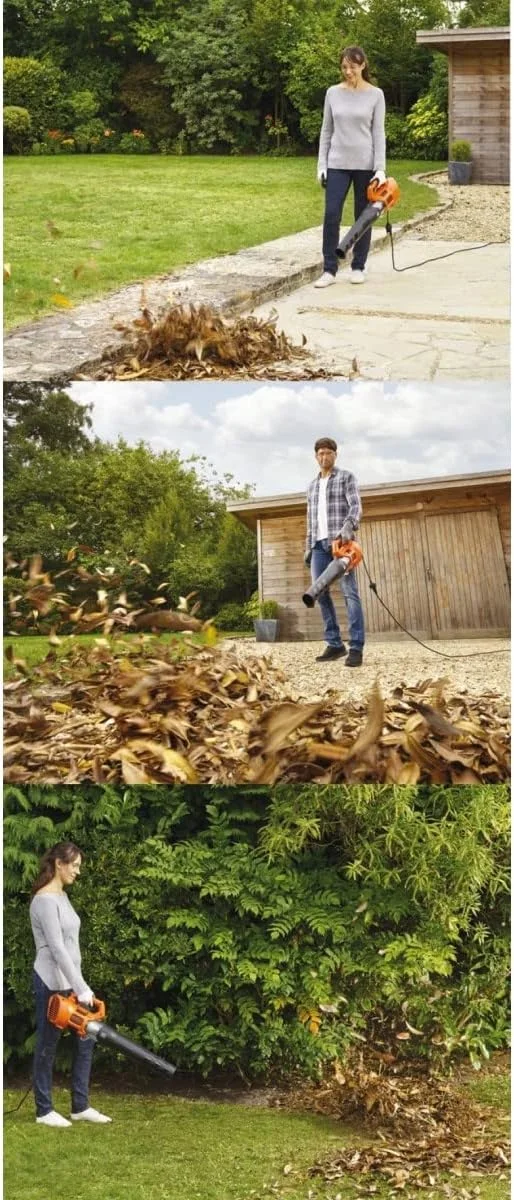 دمنده برگ برقی محوری بلک اند دکر مدل Bebl185 (1850 وات، دمنده برگ با سرعت دمیدن بالای 190 کیلومتر در ساعت، حجم هوا 765 متر مکعب در ساعت، دارای خراشنده برگ یکپارچه، مناسب برای پاسیو، مسیرها، راهروها)