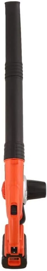 دمنده برگ بی سیم BLACK+DECKER به همراه باتری و شارژر، POWERCOMMAND 40V MAX 90 CFM سرعت متغیر تا 120 مایل در ساعت، دمنده برگ باتری خور، جاروبرقی سطوح سخت و حیاط (LSW36)