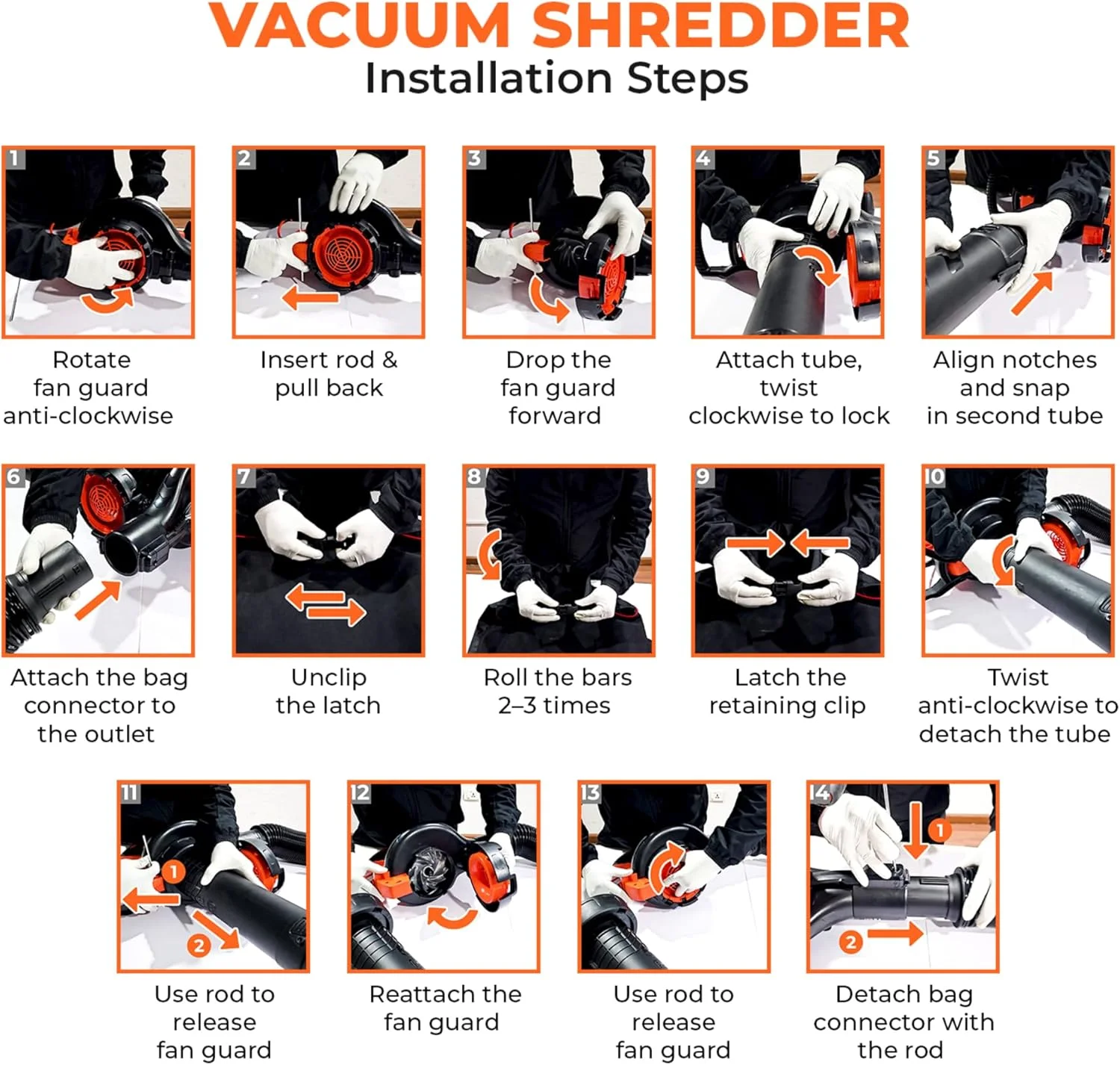 دستگاه دمنده، جاروبرقی و خردکن برگ 3 در 1 بلک اند دکر 3000 وات با کوله پشتی جمع آوری 72 لیتری مدل BEBLV300-QS