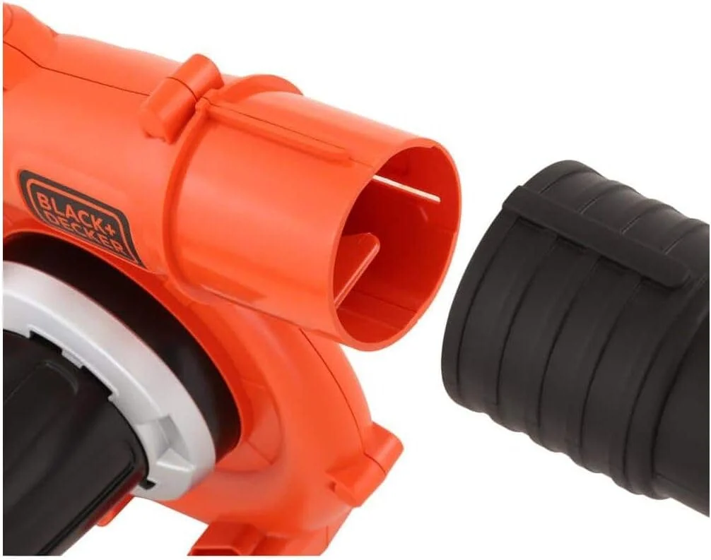 دمنده برگ بی سیم BLACK+DECKER به همراه باتری و شارژر، POWERCOMMAND 40V MAX 90 CFM سرعت متغیر تا 120 مایل در ساعت، دمنده برگ باتری خور، جاروبرقی سطوح سخت و حیاط (LSW36)