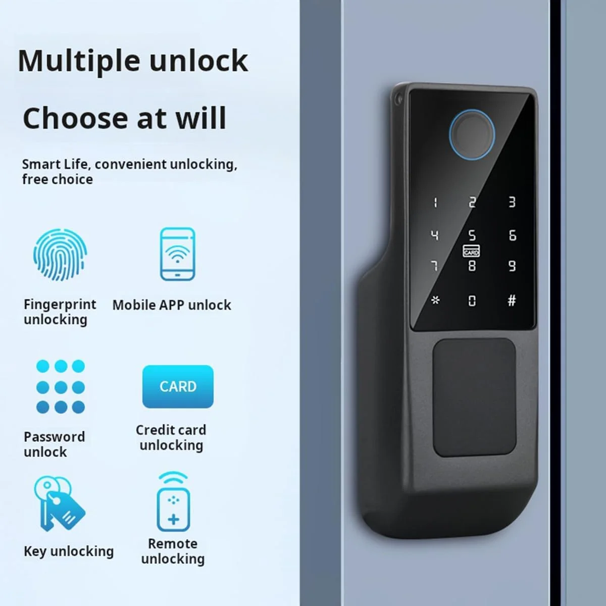 قفل درب هوشمند ضد آب Xenocam برای فضای باز، قفل ریم هوشمند درب، قفل اثر انگشت وای فای، پشتیبانی از رمز عبور | کارت IC | کلید، کنترل دسترسی دیجیتال درب برای Tuya قفل درب هوشمند ضد آب Xenocam برای فضای باز، قفل ریم هوشمند درب، قفل اثر انگشت وای فای، پشتیبانی از رمز عبور | کارت IC | کلید، کنترل دسترسی دیجیتال درب برای Tuya