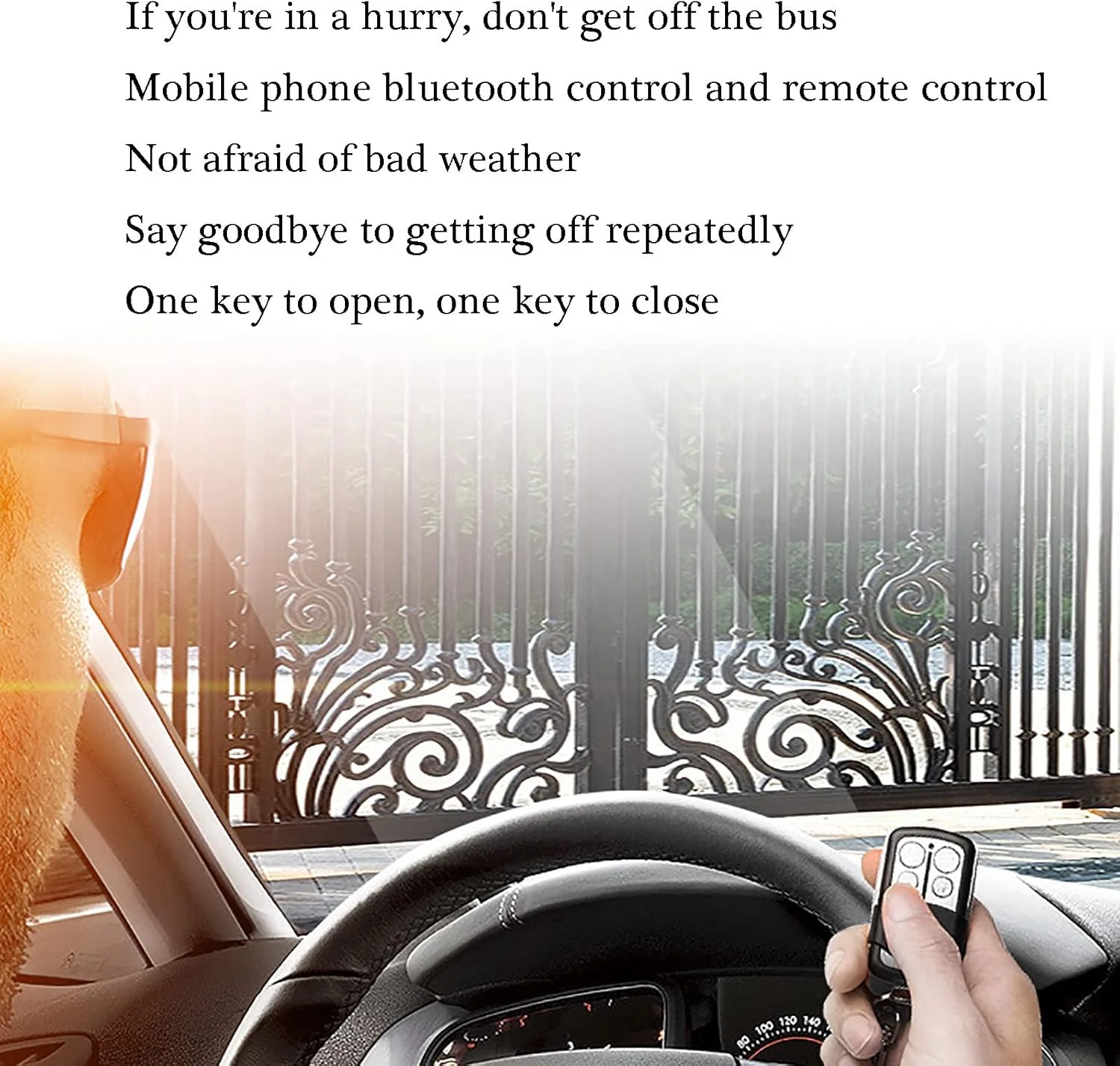 XAOHYE Automatic Gate Opener, 400KG Heavy Duty Gate Operator, 10-15m/min Electric Access Control Motor with 600N Driving Force, 0-300mm Lift drop, Suitable for Garden, Garage, Farm