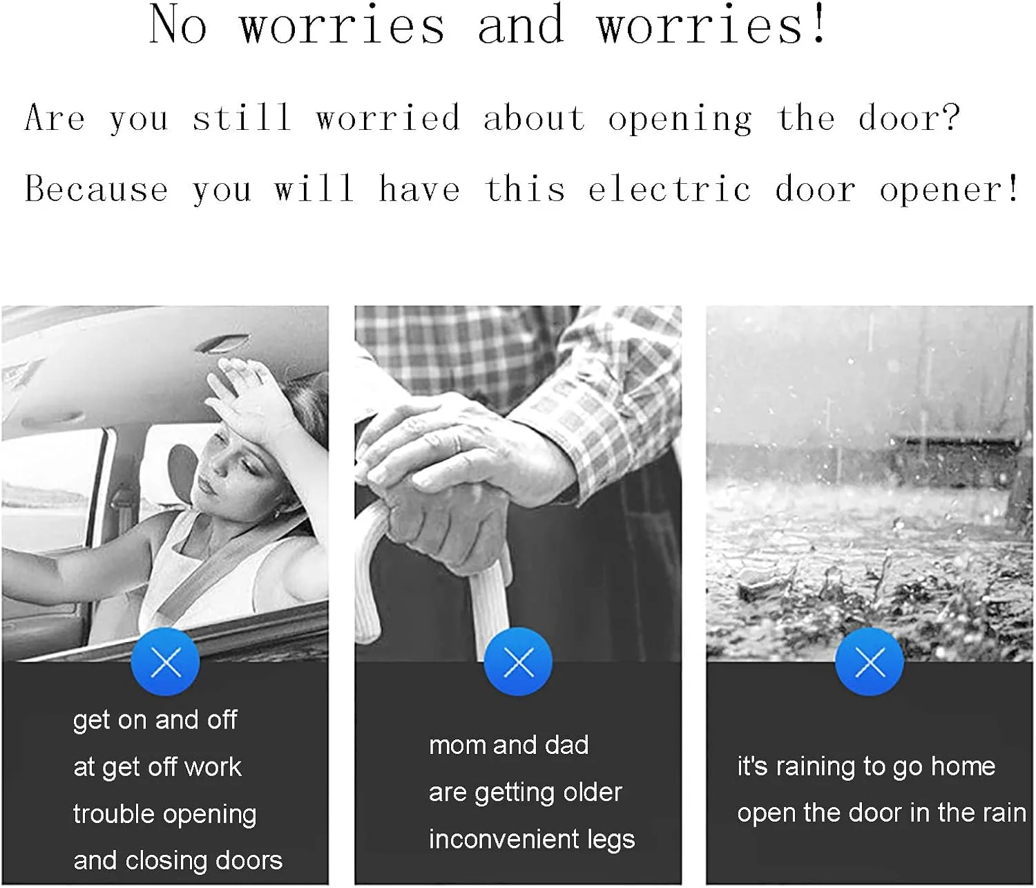 XAOHYE Automatic Gate Opener, 400KG Heavy Duty Gate Operator, 10-15m/min Electric Access Control Motor with 600N Driving Force, 0-300mm Lift drop, Suitable for Garden, Garage, Farm