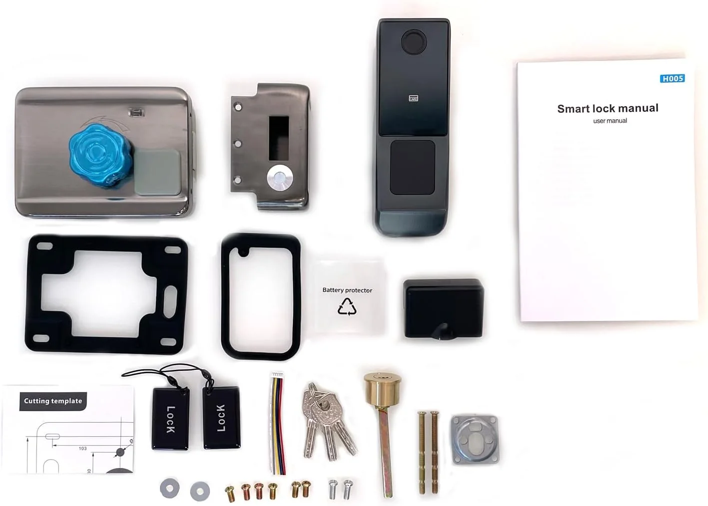 قفل درب هوشمند ضد آب Xenocam برای فضای باز، قفل ریم هوشمند درب، قفل اثر انگشت وای فای، پشتیبانی از رمز عبور | کارت IC | کلید، کنترل دسترسی دیجیتال درب برای Tuya قفل درب هوشمند ضد آب Xenocam برای فضای باز، قفل ریم هوشمند درب، قفل اثر انگشت وای فای، پشتیبانی از رمز عبور | کارت IC | کلید، کنترل دسترسی دیجیتال درب برای Tuya