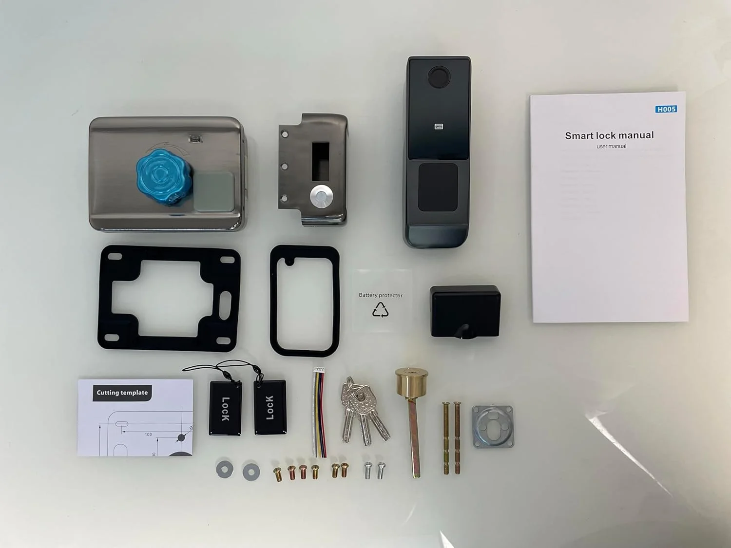 قفل درب هوشمند ضد آب Xenocam برای فضای باز، قفل ریم هوشمند درب، قفل اثر انگشت وای فای، پشتیبانی از رمز عبور | کارت IC | کلید، کنترل دسترسی دیجیتال درب برای Tuya قفل درب هوشمند ضد آب Xenocam برای فضای باز، قفل ریم هوشمند درب، قفل اثر انگشت وای فای، پشتیبانی از رمز عبور | کارت IC | کلید، کنترل دسترسی دیجیتال درب برای Tuya