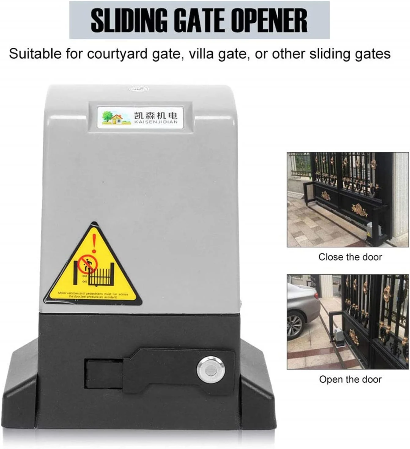 اپراتور درب کشویی اتوماتیک WWART، کیت سیستم امنیتی درب کشویی برقی سنگین وظیفه کامل تا 800 کیلوگرم برای مسکونی و تجاری اپراتور درب کشویی اتوماتیک WWART، کیت سیستم امنیتی درب کشویی برقی سنگین وظیفه کامل تا 800 کیلوگرم برای مسکونی و تجاری