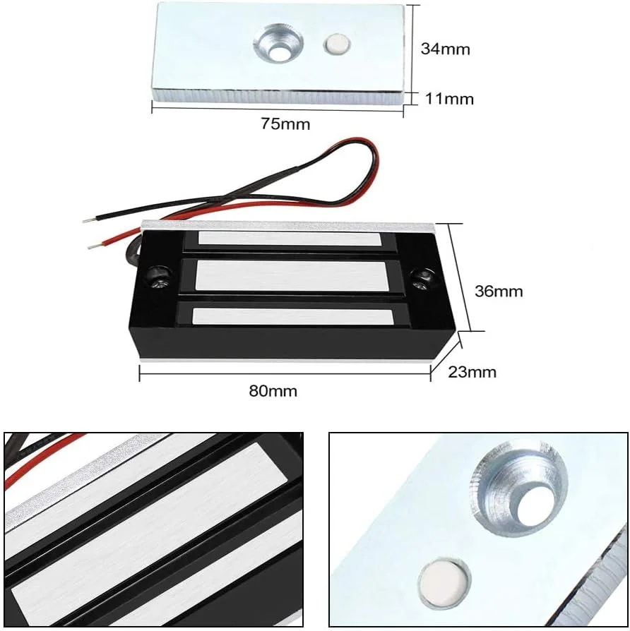 کیت کامل سیستم کنترل دسترسی امنیتی یک درب FTSTech ضد آب با کارت EM-ID 125KHz به همراه قفل مغناطیسی برقی 60 کیلوگرمی، پوشش باران، دکمه خروج و کلید RFID کیت کامل سیستم کنترل دسترسی امنیتی یک درب FTSTech ضد آب با کارت EM-ID 125KHz به همراه قفل مغناطیسی برقی 60 کیلوگرمی، پوشش باران، دکمه خروج و کلید RFID