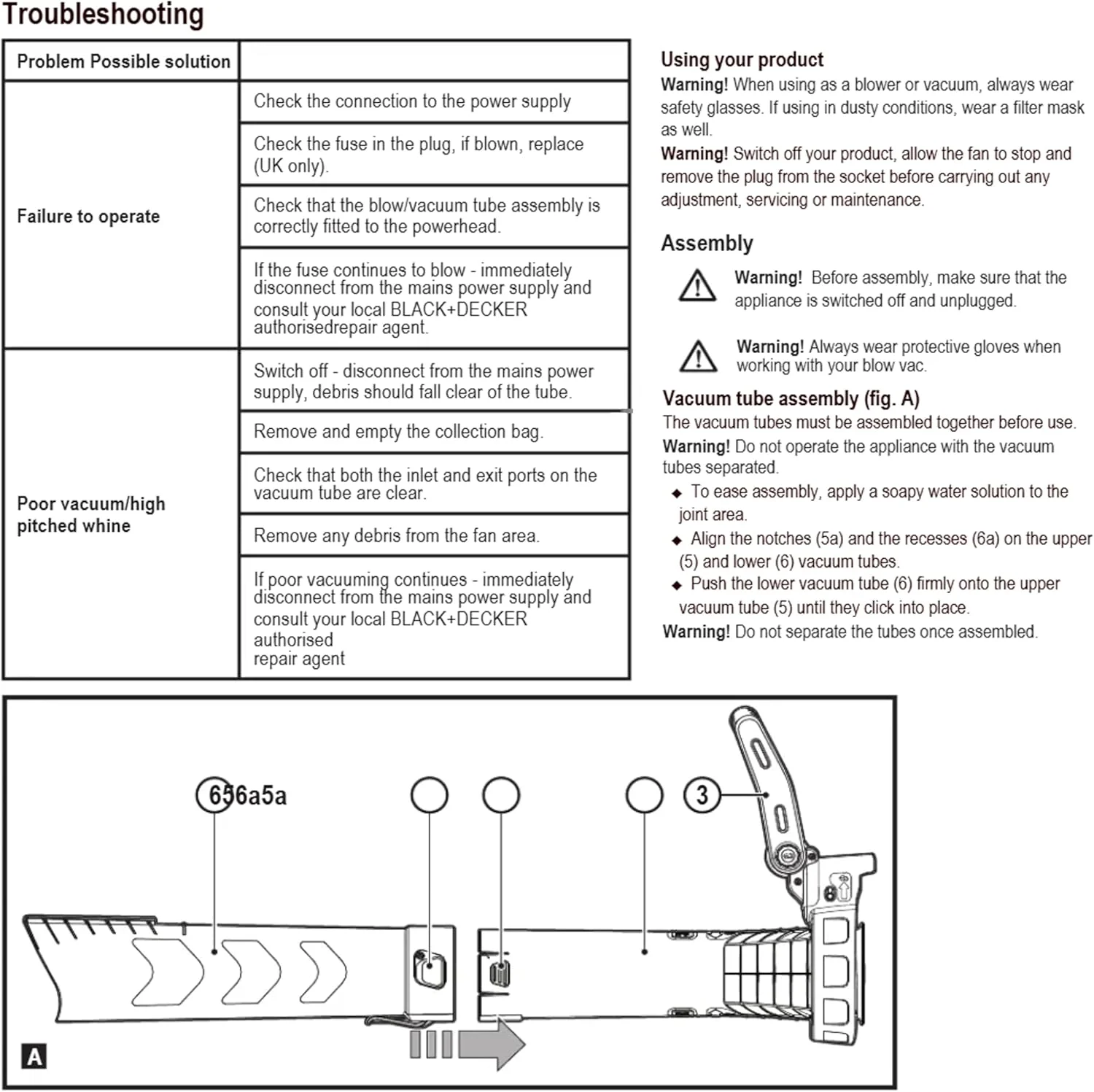 دمنده/مکنده برگ برقی 3 در 1 بلک اند دکر مدل BEBLV301 (3000 وات، با خردکن + چنگک برگ متصل شونده، کوله پشتی کیسه جمع آوری 72 لیتری - سرعت دمندگی بالا و قدرت مکش قابل تنظیم)