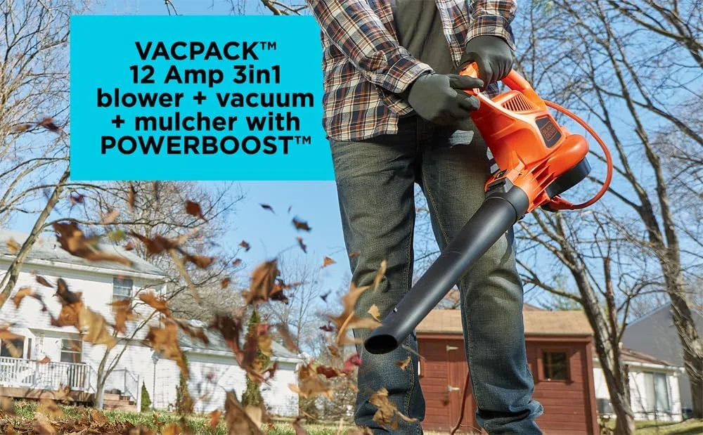 دستگاه دمنده، مکنده و خردکن برگ برقی 3 در 1 بلک اند دکر (BEBL7000)