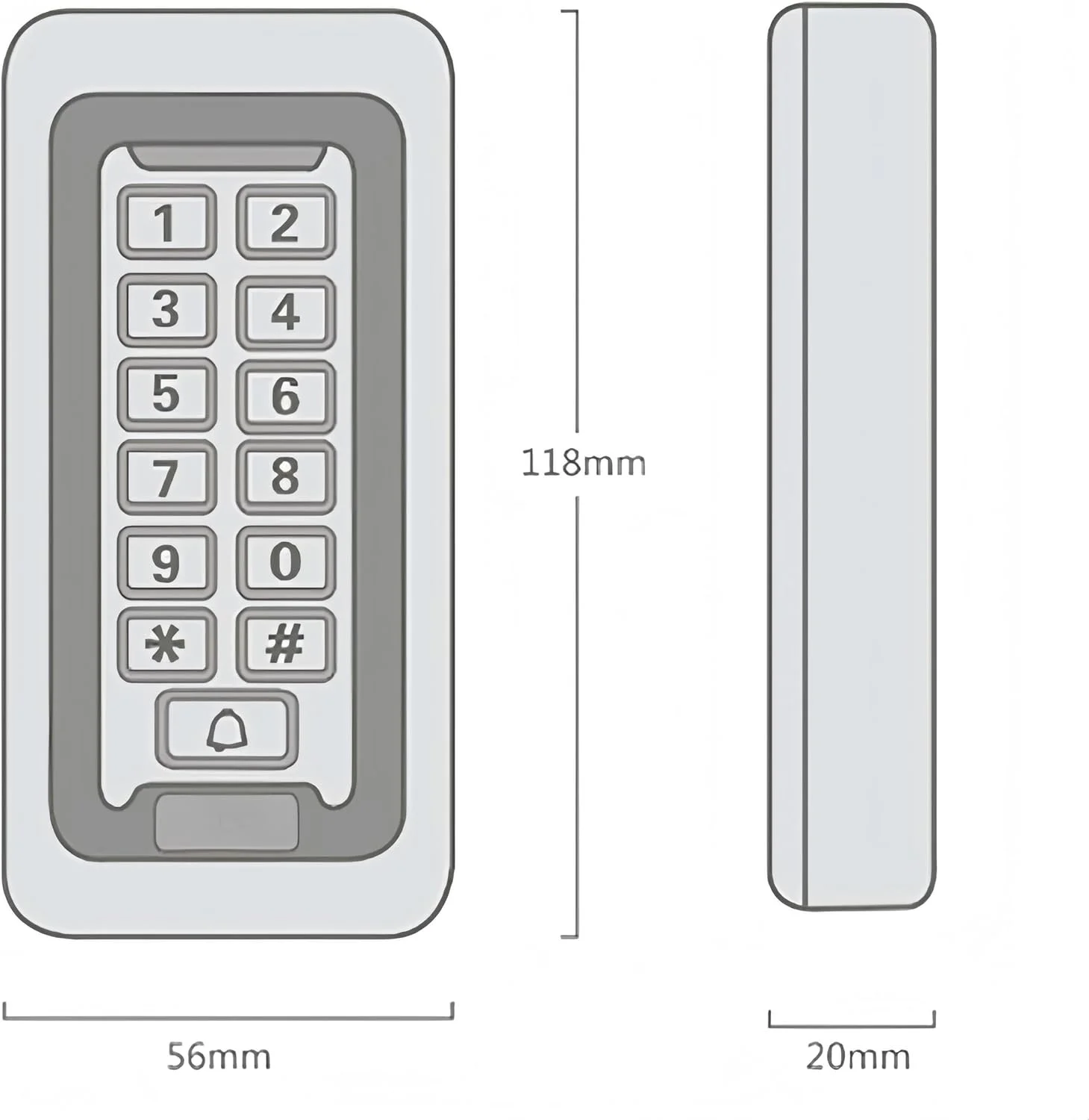 صفحه کلید بازکننده درب گاراژ هوشمند وای فای، سیستم کنترل دسترسی بی سیم فلزی ضد آب IP68، سیستم ورودی زنگ درب بی سیم با نور پس زمینه و گزینه های باز کردن قفل متعدد برای درب گاراژ صفحه کلید بازکننده درب گاراژ هوشمند وای فای، سیستم کنترل دسترسی بی سیم فلزی ضد آب IP68، سیستم ورودی زنگ درب بی سیم با نور پس زمینه و گزینه های باز کردن قفل متعدد برای درب گاراژ