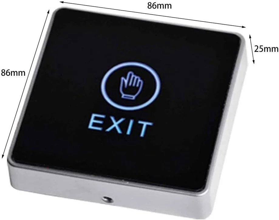 دکمه خروج لمسی WellingtonAE، دکمه رهاسازی خروج درب، سیستم کنترل دسترسی امنیتی با نشانگر LED برای قاب دروازه دکمه خروج لمسی WellingtonAE، دکمه رهاسازی خروج درب، سیستم کنترل دسترسی امنیتی با نشانگر LED برای قاب دروازه