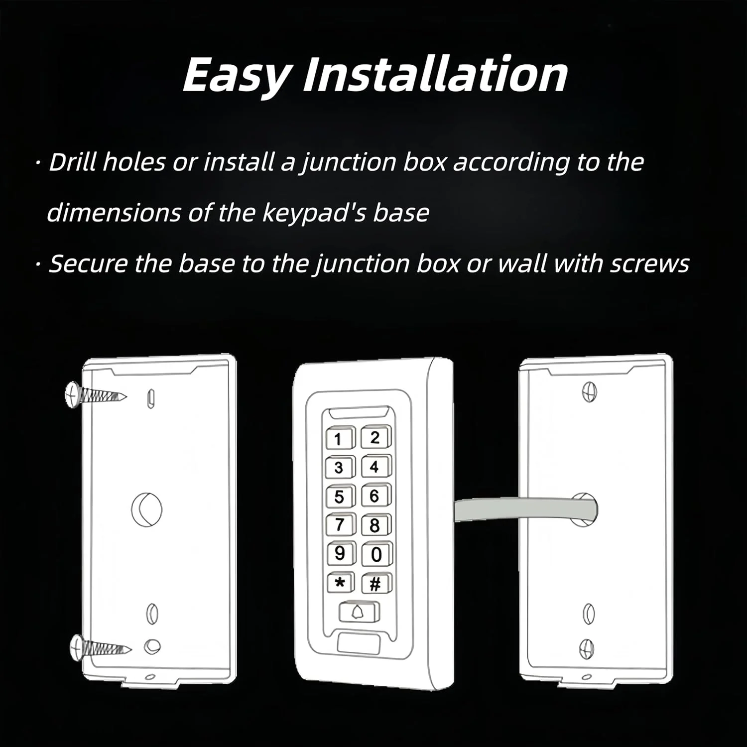 صفحه کلید بازکننده درب گاراژ هوشمند وای فای، سیستم کنترل دسترسی بی سیم فلزی ضد آب IP68، سیستم ورودی زنگ درب بی سیم با نور پس زمینه و گزینه های باز کردن قفل متعدد برای درب گاراژ صفحه کلید بازکننده درب گاراژ هوشمند وای فای، سیستم کنترل دسترسی بی سیم فلزی ضد آب IP68، سیستم ورودی زنگ درب بی سیم با نور پس زمینه و گزینه های باز کردن قفل متعدد برای درب گاراژ