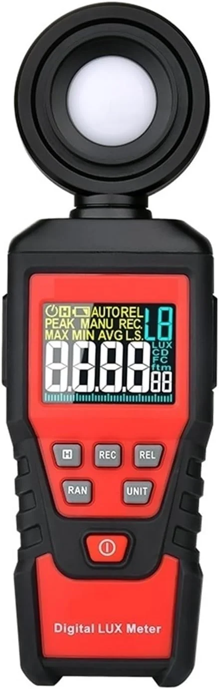 نورسنج، لوکس متر دیجیتال حرفه ای با دقت بالا 180 درجه با سنسور نور چرخشی