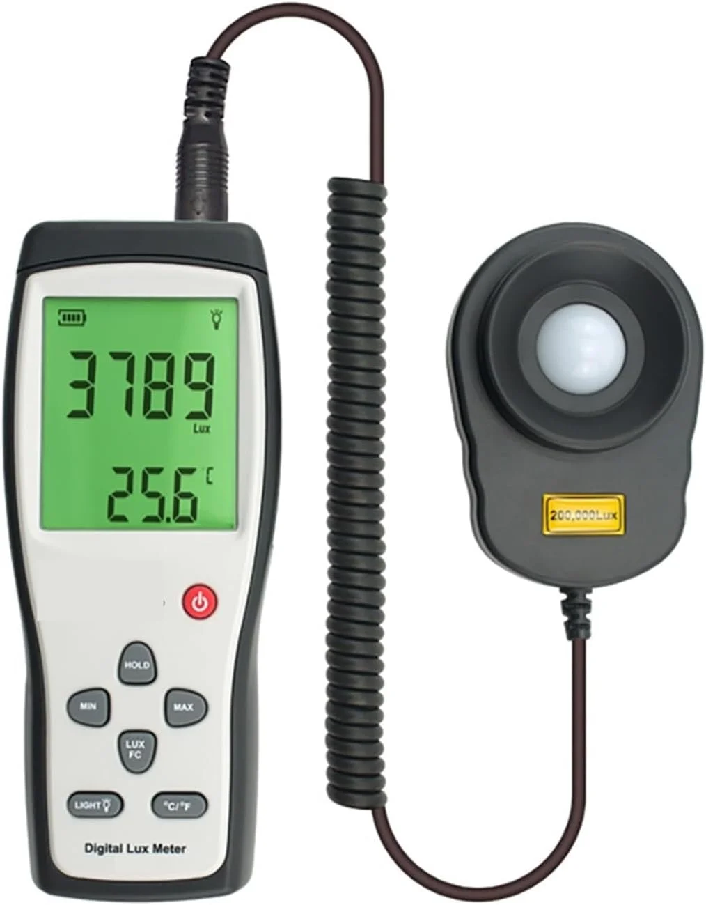 نورسنج، لوکس متر دیجیتال، اسپکتروفتومتر، نورسنج، اسپکترومتر، نورسنج دقیق 1-200.000 لوکس، نور اضطراری