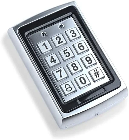 صفحه کلید کنترل دسترسی درب RFID یاویس 125 کیلوهرتز، بدنه فلزی با نور پس زمینه، سیستم ورود تک درب مستقل ویگند 26 + 10 عدد جاسوئیچی صفحه کلید کنترل دسترسی درب RFID یاویس 125 کیلوهرتز، بدنه فلزی با نور پس زمینه، سیستم ورود تک درب مستقل ویگند 26 + 10 عدد جاسوئیچی
