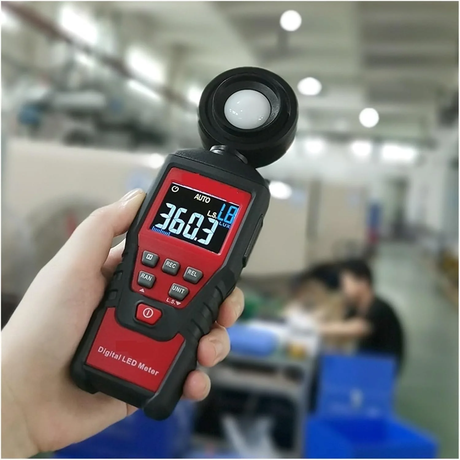 نورسنج، لوکس متر دیجیتال حرفه ای با دقت بالا 180 درجه با سنسور نور چرخشی نورسنج، لوکس متر دیجیتال حرفه ای با دقت بالا 180 درجه با سنسور نور چرخشی