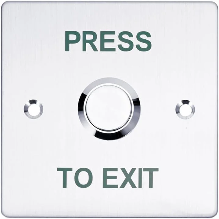 دکمه خروج فشاری YUHANUS برای کنترل دسترسی درب، ضد آب، بدنه استیل ضد زنگ، 4 خروجی کنتاکت