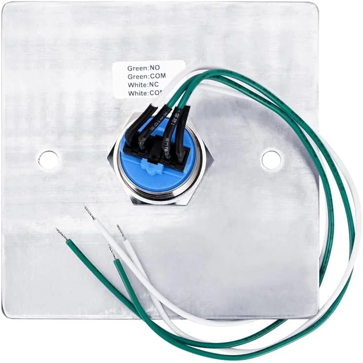 دکمه خروج فشاری YUHANUS برای کنترل دسترسی درب، ضد آب، بدنه استیل ضد زنگ، 4 خروجی کنتاکت