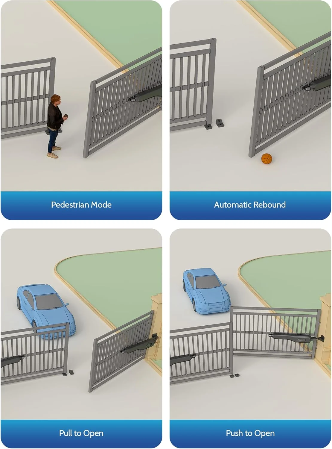 بازکننده درب خورشیدی هوشمند ZUMI برای درب های تا وزن 500 کیلوگرم و طول 6 متر، بازکننده درب اتوماتیک برقی با کنترل از طریق اپلیکیشن و ریموت کنترل برای درب ورودی خانه، باغ بازکننده درب خورشیدی هوشمند ZUMI برای درب های تا وزن 500 کیلوگرم و طول 6 متر، بازکننده درب اتوماتیک برقی با کنترل از طریق اپلیکیشن و ریموت کنترل برای درب ورودی خانه، باغ