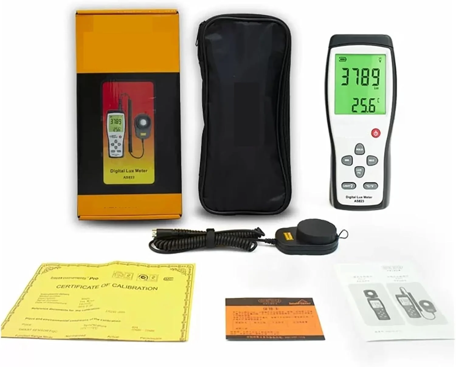 نورسنج دیجیتال دستی، لوکس متر روشنایی 200,000 لوکس/FC لومینومتر فوتومتر تستر نور نورسنج دیجیتال دستی، لوکس متر روشنایی 200,000 لوکس/FC لومینومتر فوتومتر تستر نور