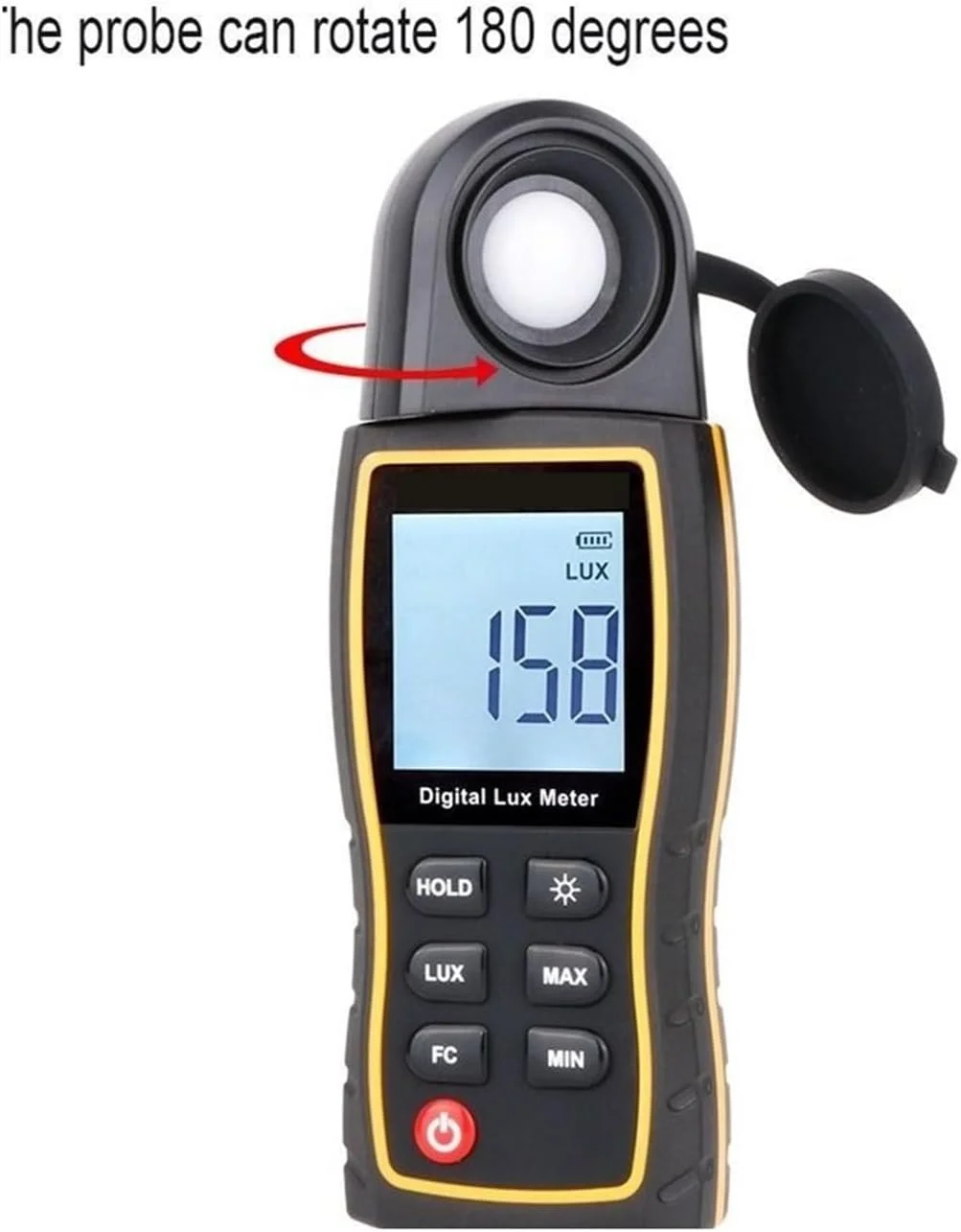 نورسنج، نورسنج دیجیتال لوکس متر 199,900 لوکس با سنسور چرخشی لوکس/FC نورسنج دقیق فوتومتر تستر نورسنج، نورسنج دیجیتال لوکس متر 199,900 لوکس با سنسور چرخشی لوکس/FC نورسنج دقیق فوتومتر تستر