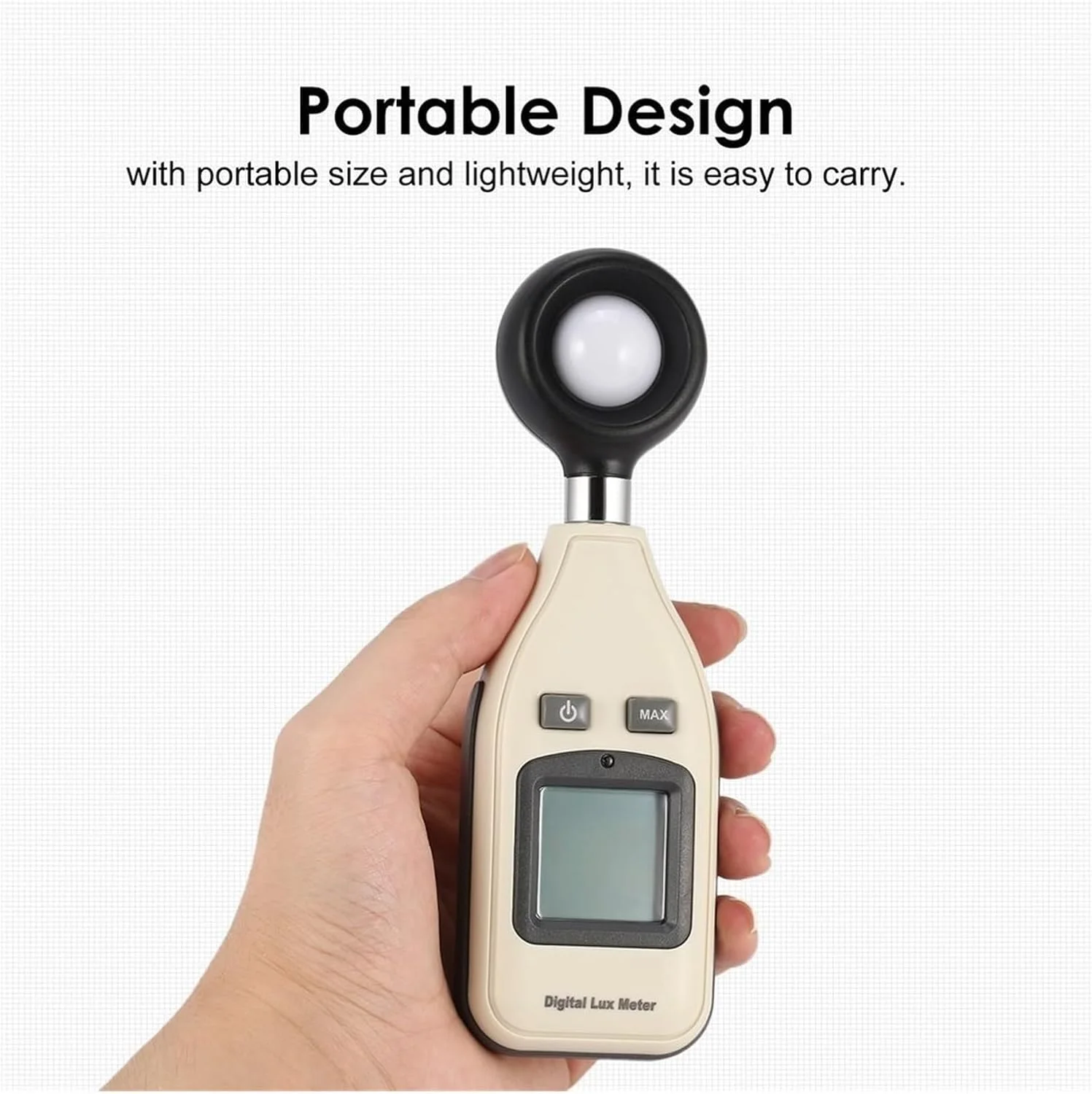 نور سنج، 5 عدد نور سنج دیجیتال کوچک قابل حمل با صفحه نمایش دیجیتال، نور سنج اتوماتیک با عملکرد نور پس زمینه صنعتی