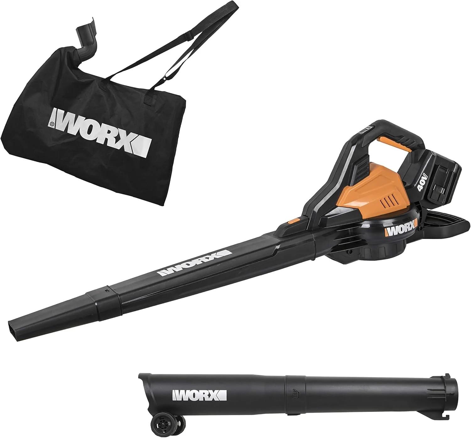 دمنده/مکنده برگ بدون برس دو باتری WORX WG583E.9 36V (حداکثر 40 ولت) - (فقط ابزار - باتری و شارژر جداگانه فروخته می شوند)